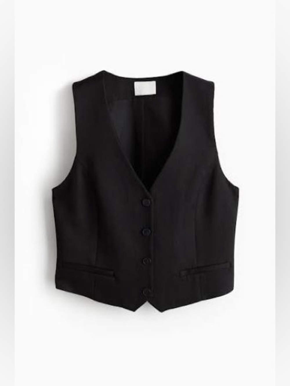 Classic Black Tailored Vest
